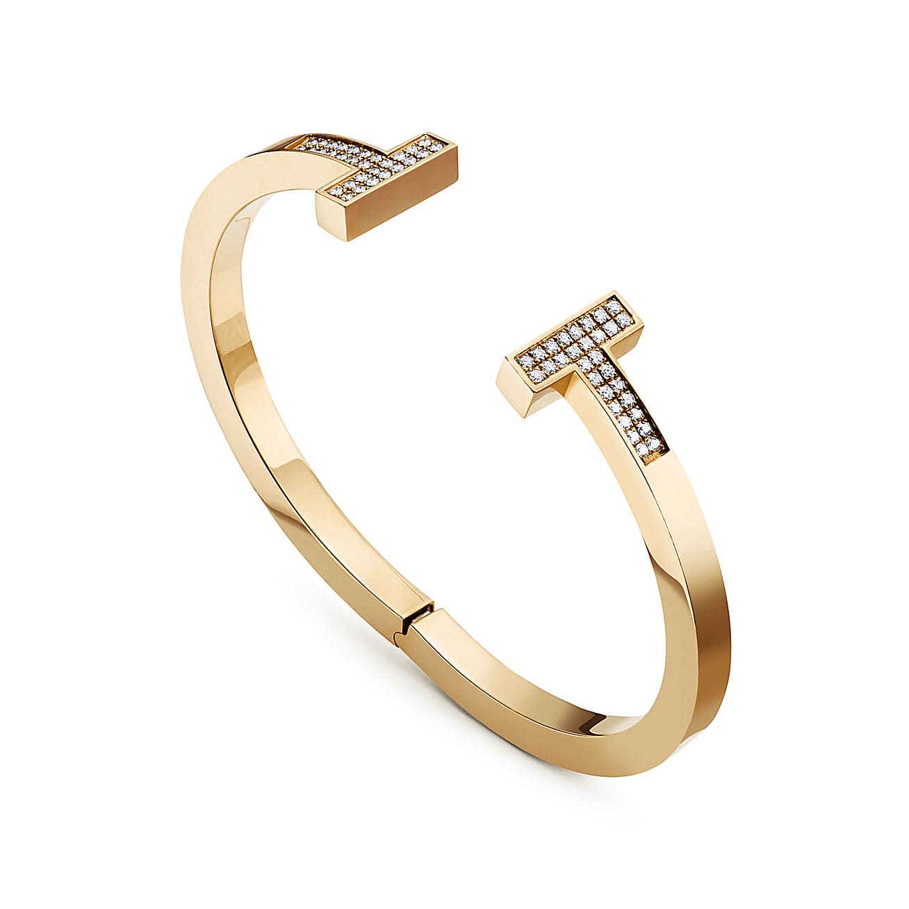Tiffany Diamond Square 18K Gold Bracelet