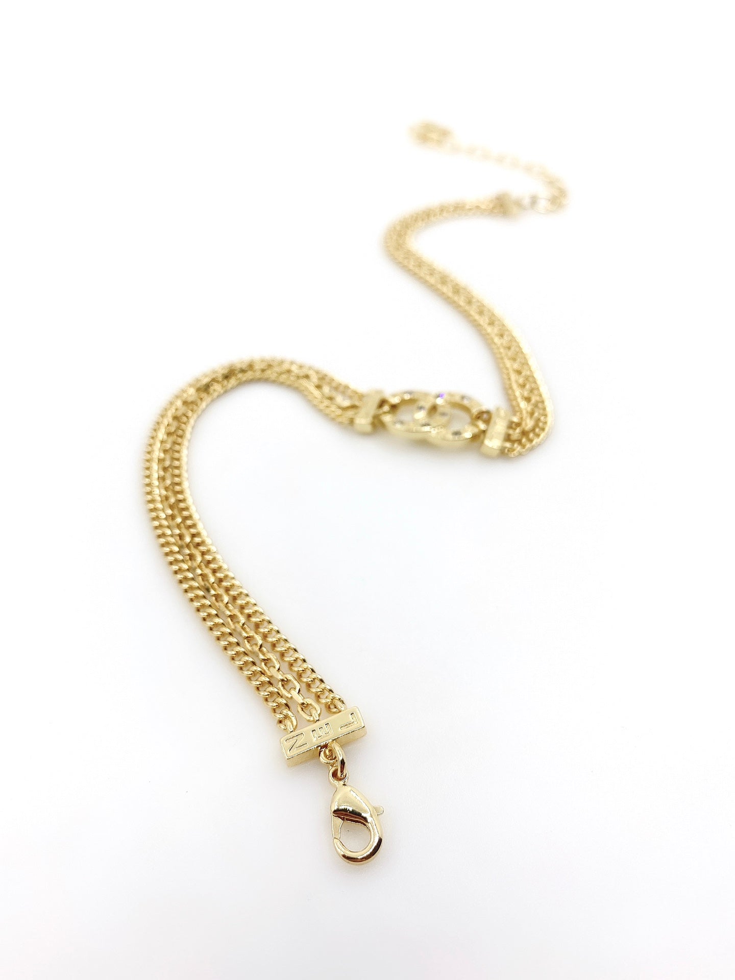 Chanel Chain Choker 18K Gold Necklace