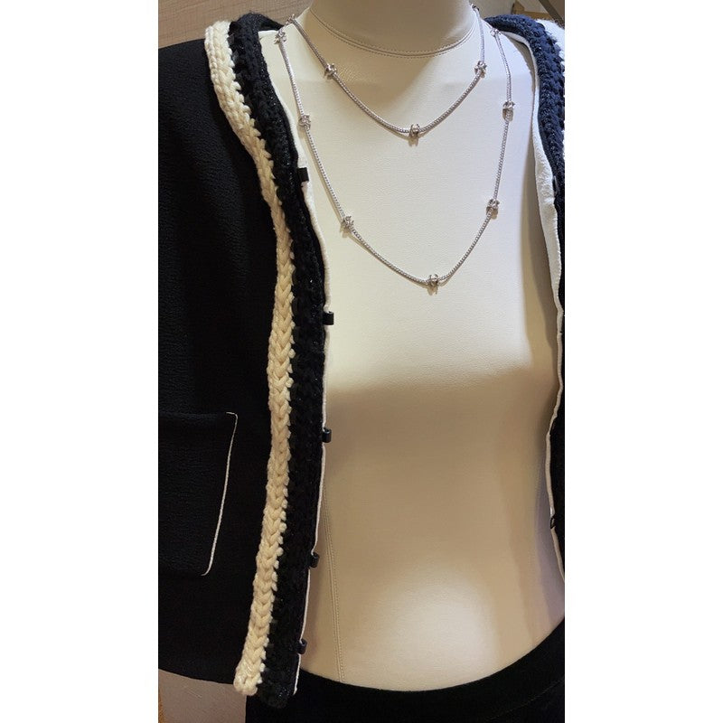 Chanel 24B Flowers Long 18K Gold Necklace