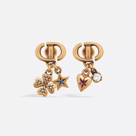 Dior Lucky Charms 18K Gold Earrings