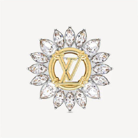 Louis Vuitton Sunflower 18K Gold Brooch