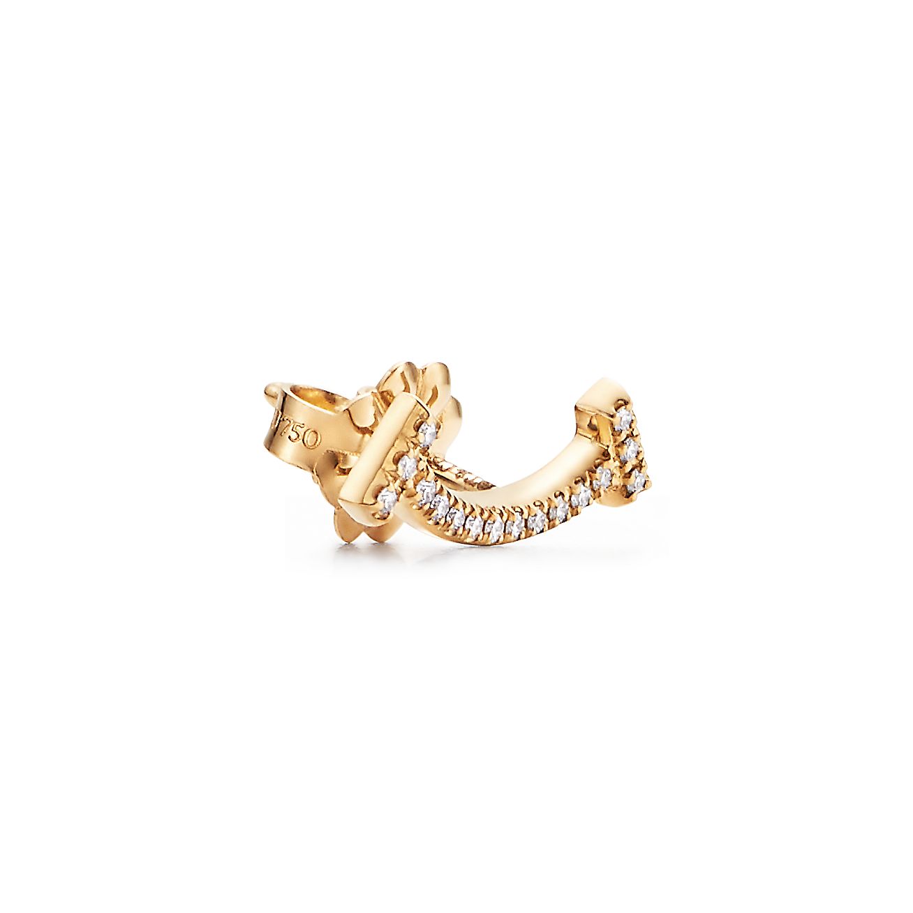 Tiffany Smile Diamonds 18K Gold Earrings