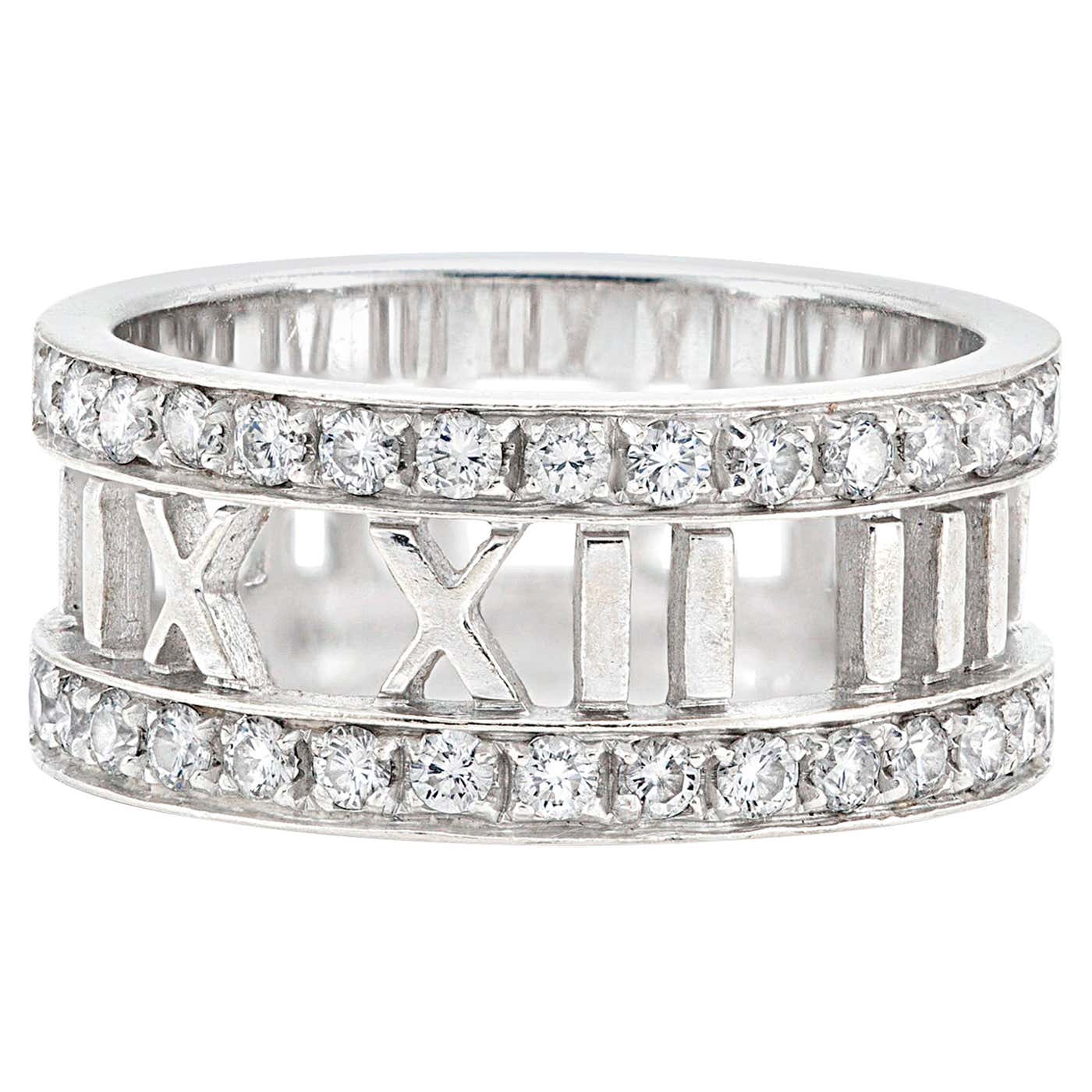 Tiffany Atlas Open Diamond 18K Gold Ring