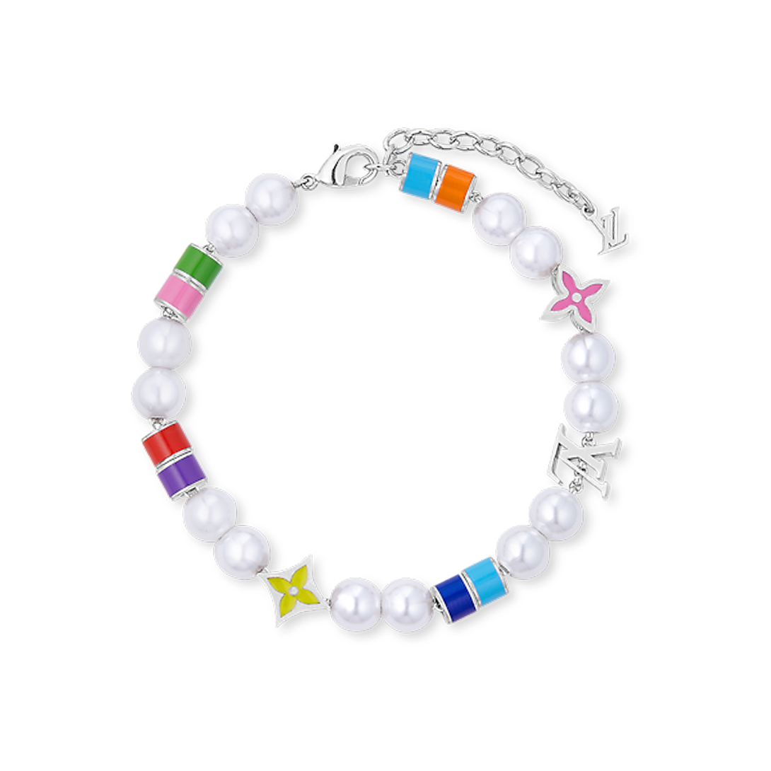 Louis Vuitton MNG Pearls Party 18K Gold Bracelet