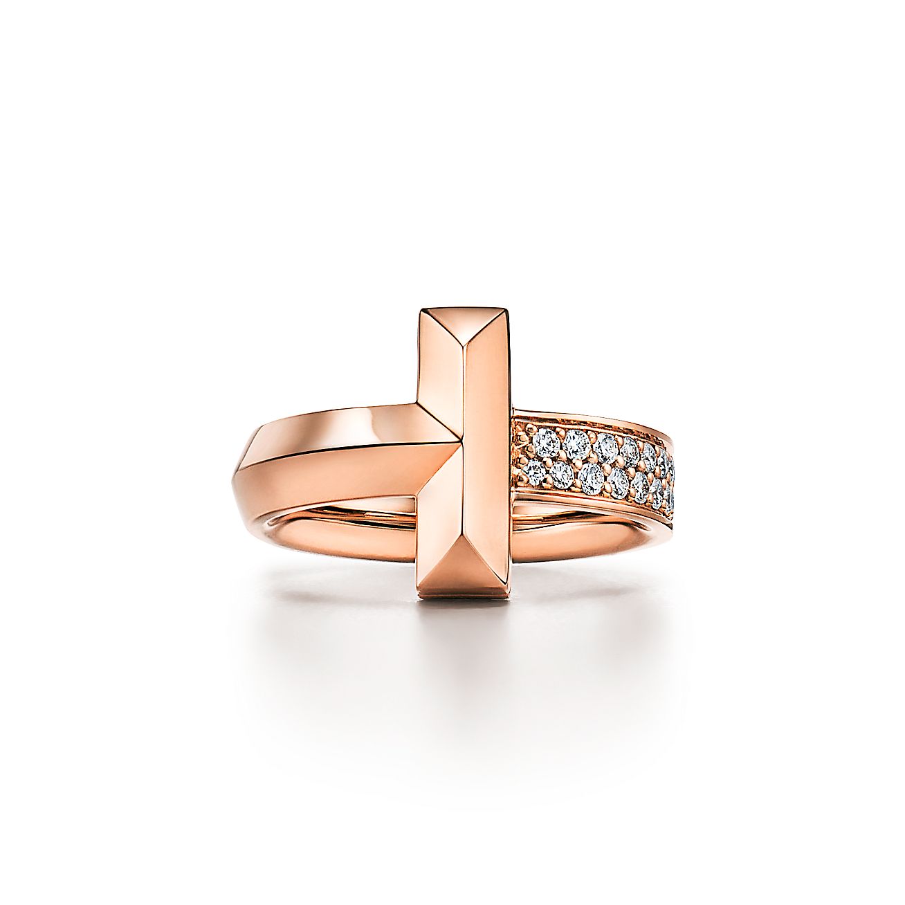Tiffany T1 Diamonds 18K Gold Ring