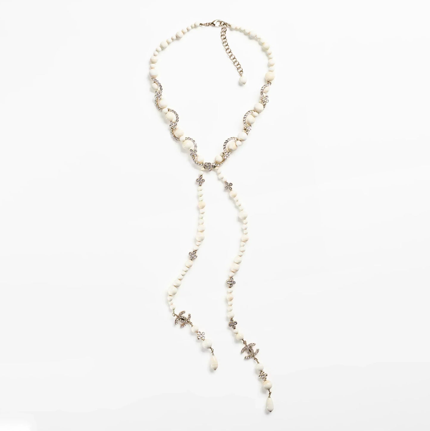 Chanel Pearl Chain 18K Gold Necklace