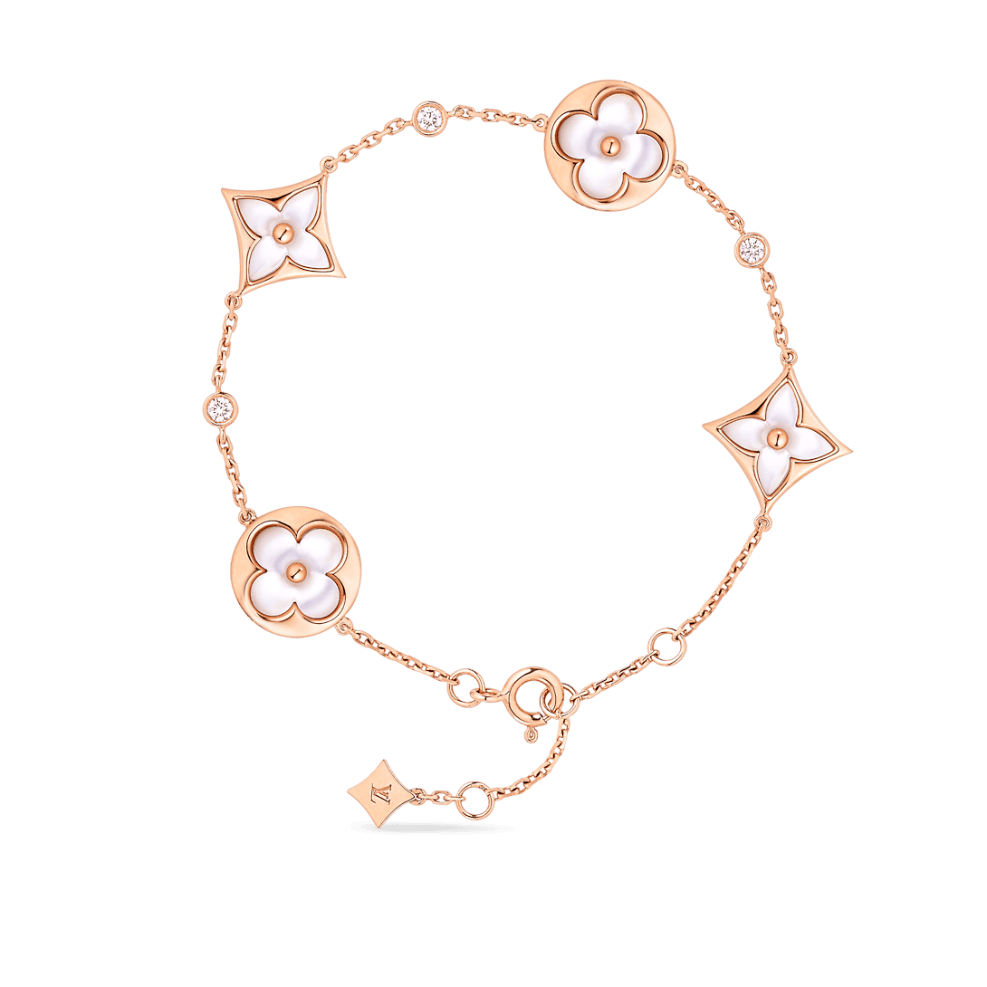 Louis Vuitton Colour Blossom Balenciaga Multi-Motif 18K Gold Bracelet