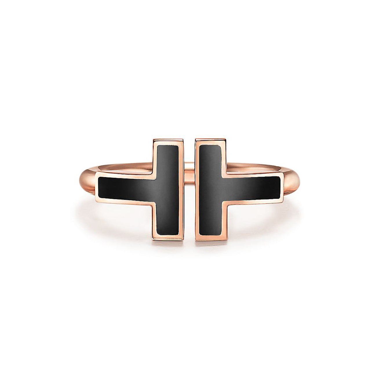 Tiffany Black Onyx Wire 18K Gold Ring