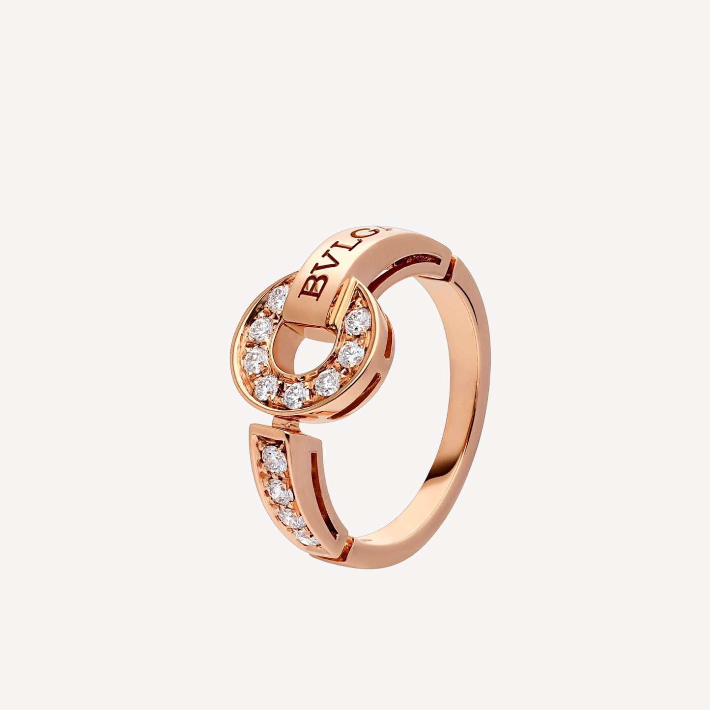 Bvlgari Diamond 18K Gold Ring