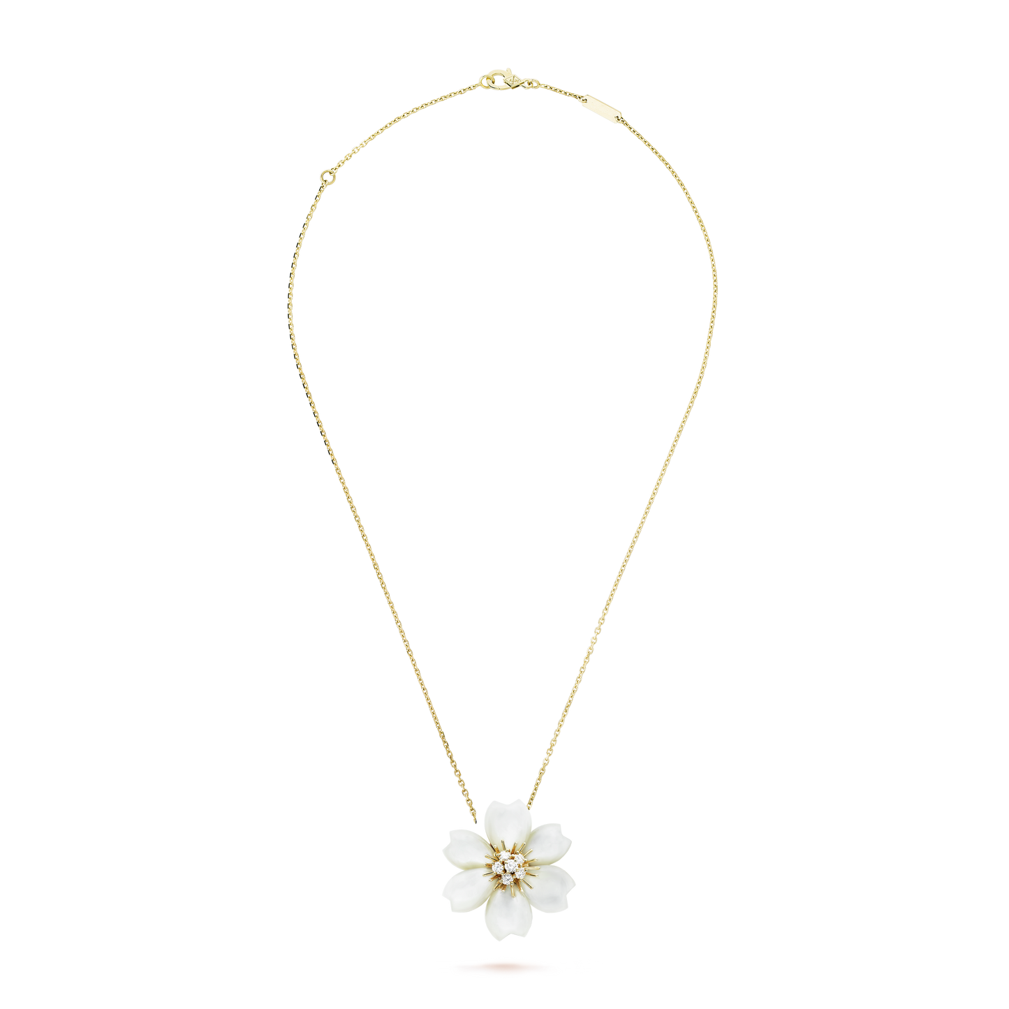 Rose de No?l 18K Gold Necklace