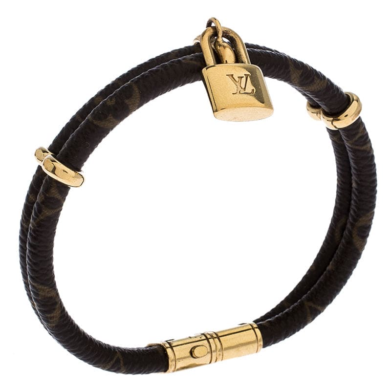 Louis Vuitton Keep It Twice Monogram 18K Gold Bracelet
