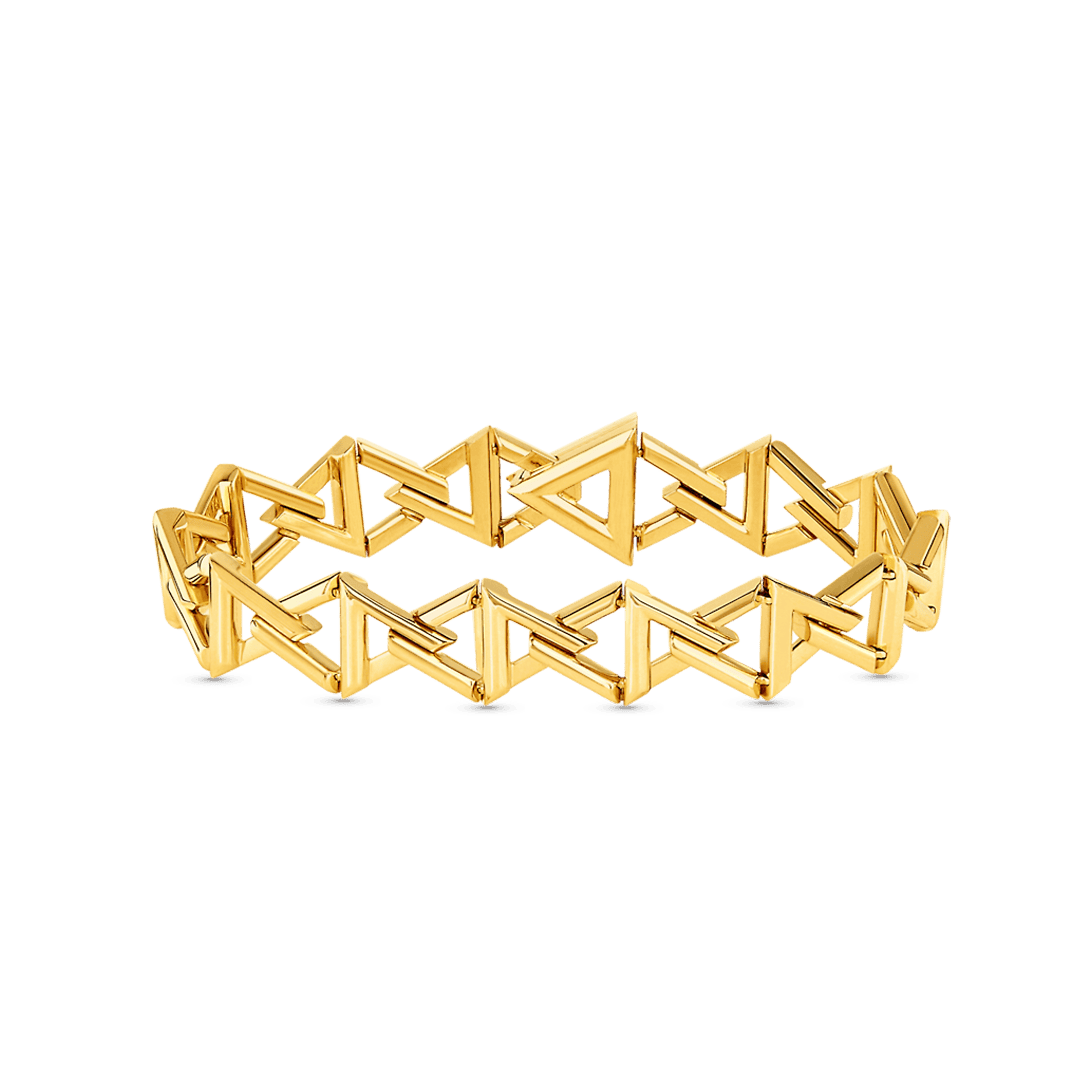 Louis Vuitton Volt Curb Chain Large 18K Gold Bracelet