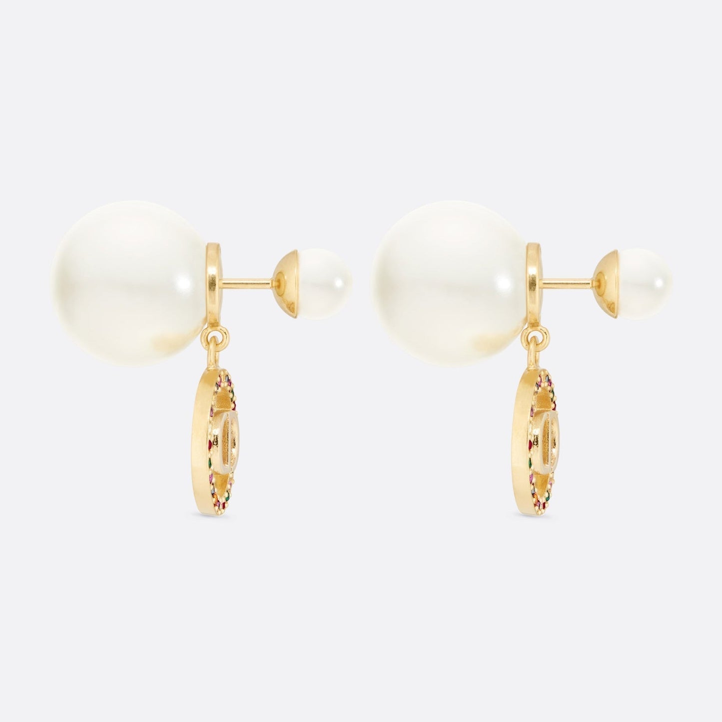 Dior Tribales Multicolor Crystals 18K Gold Earrings