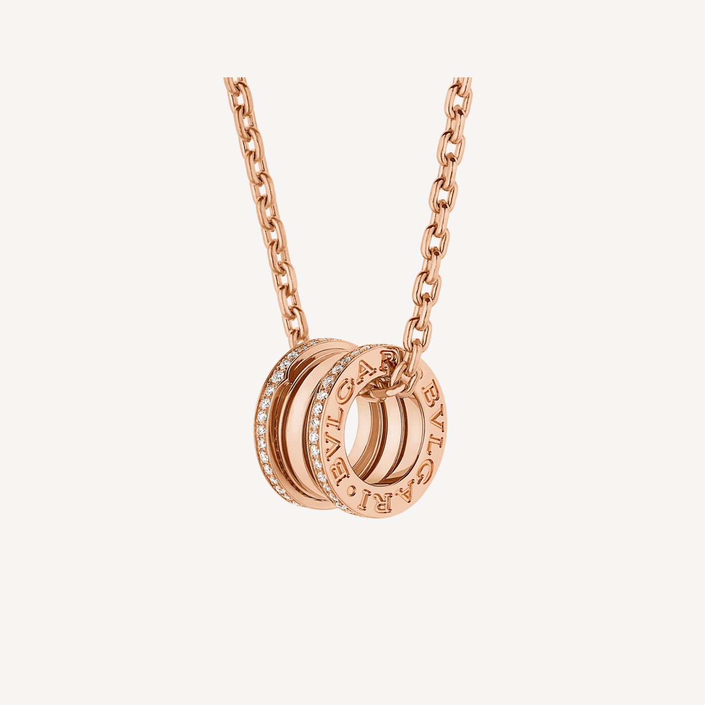 B.zero1 Pave Diamonds 18K Gold Necklace