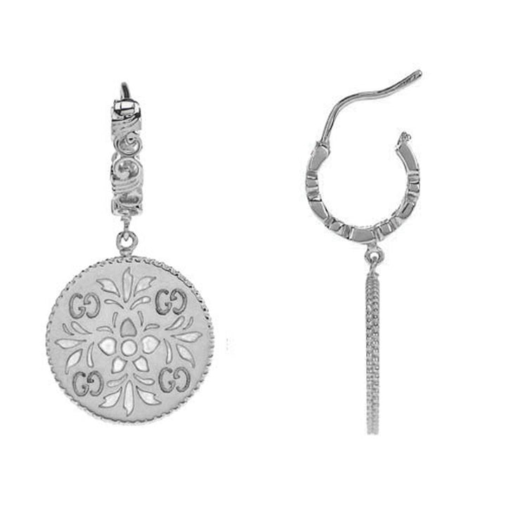 Double GucciIcon Blooms 18K Gold Earrings