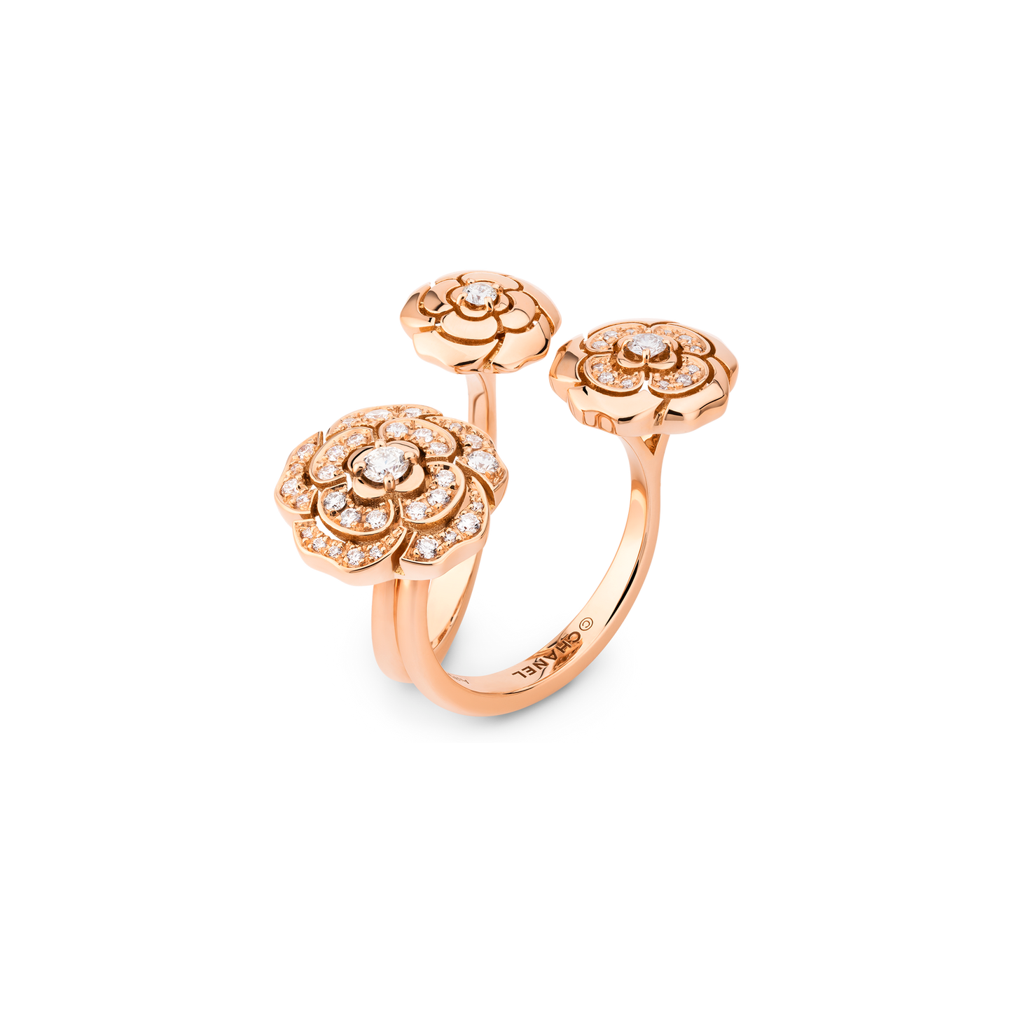 Chanel Extrait De Cam ̈¦lia 18K Gold Ring