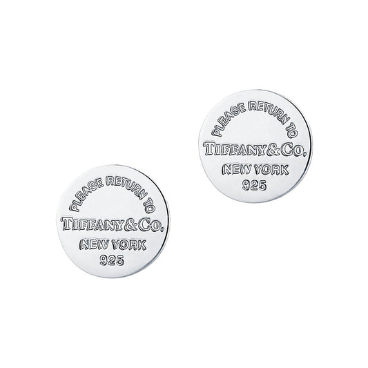 Tiffany Return to Circle Stud 18K Gold Earrings