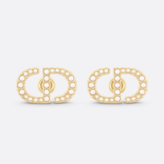 Dior Petit Stud 18K Gold Earrings