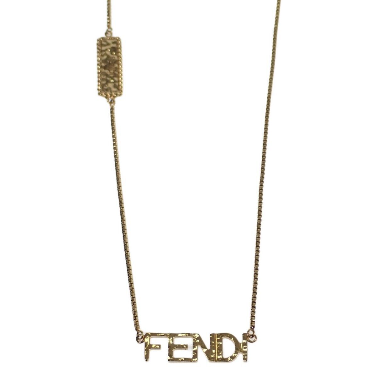 Fendi Script 18K Gold Necklace
