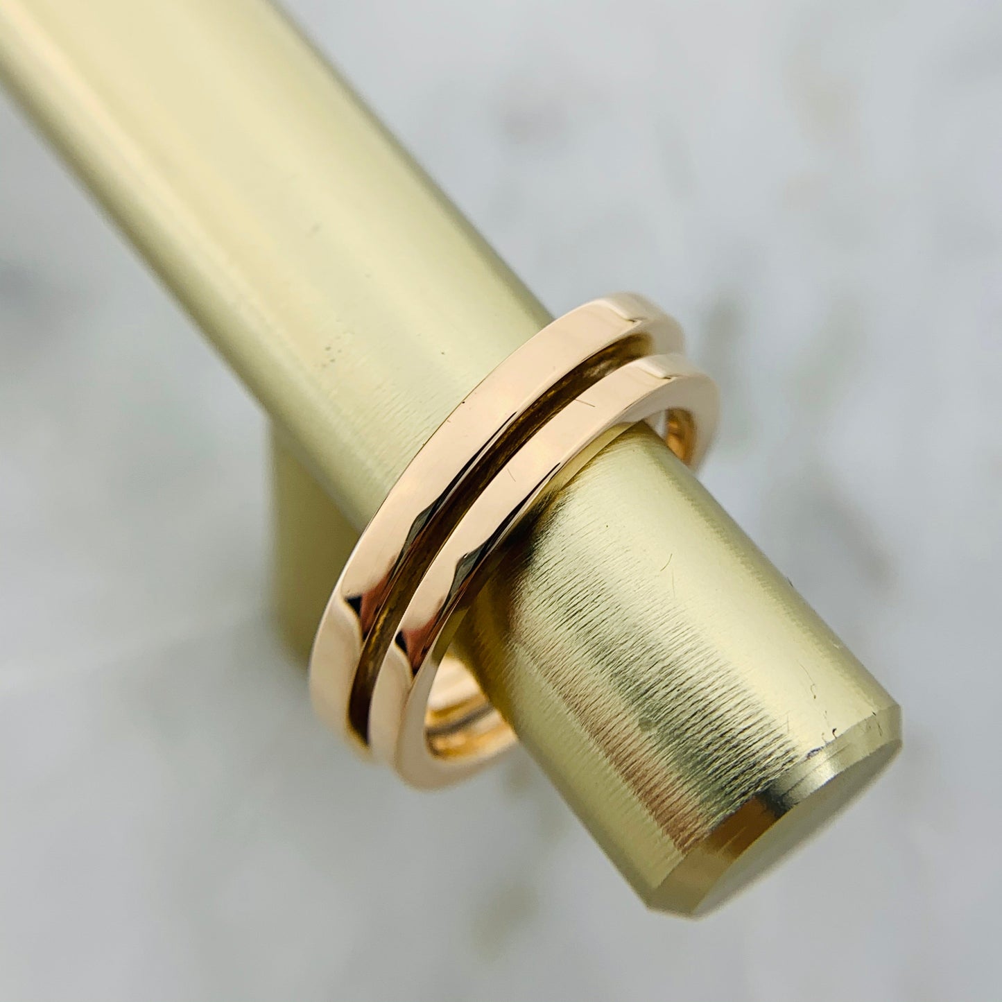 Tiffany Diamond Square 18K Gold Ring