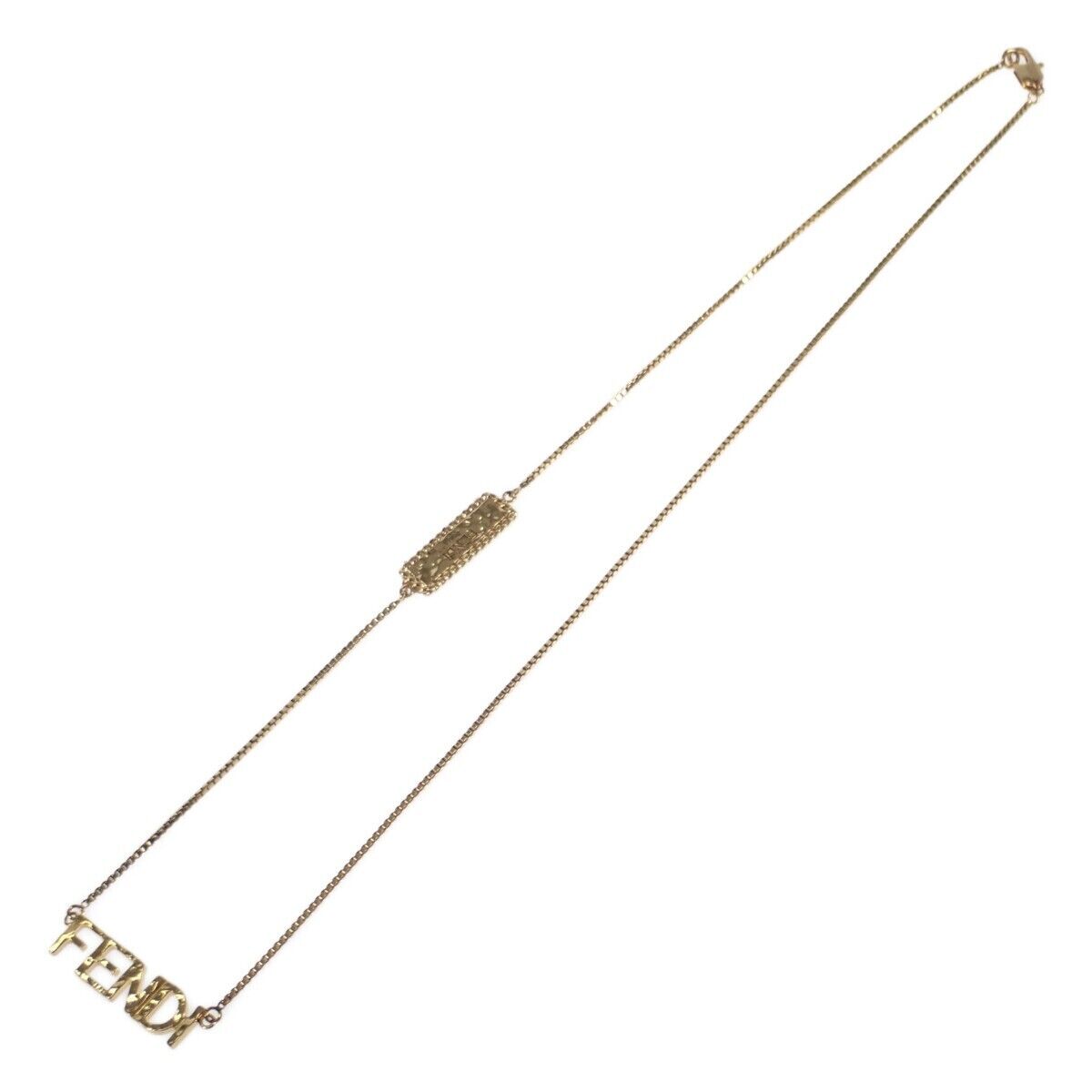Fendi Script 18K Gold Necklace