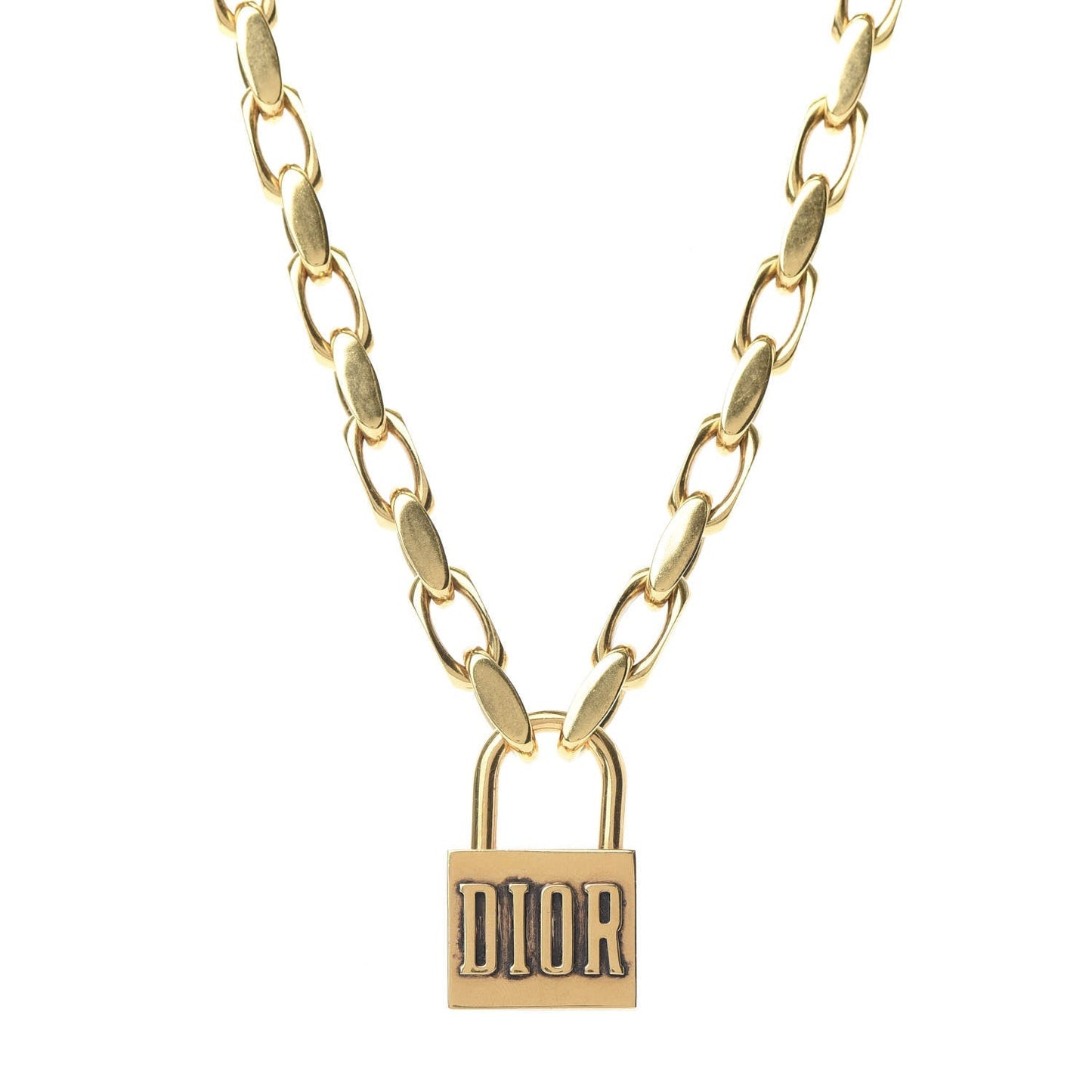 Dior Lucky Locket Choker 18K Gold Necklace