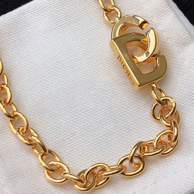 Dior Lock 18K Gold Necklace