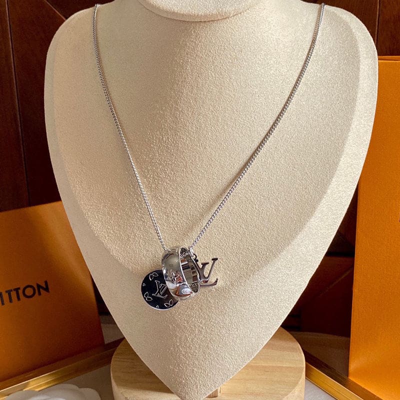 Louis Vuitton Monogram Charms 18K Gold Necklace