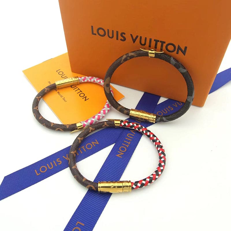 Louis Vuitton Daily Confidential Pink 18K Gold Bracelet