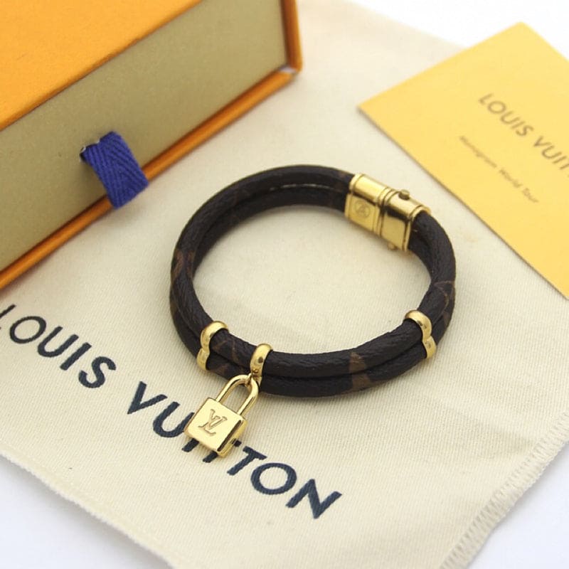 Louis Vuitton Keep It Twice Monogram 18K Gold Bracelet