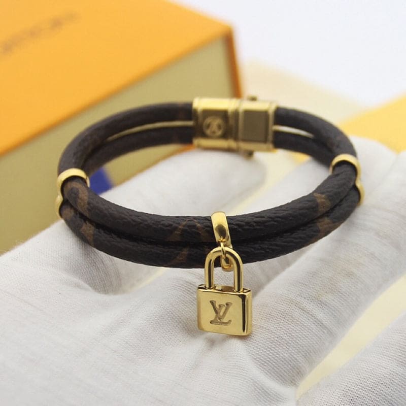 Louis Vuitton Keep It Twice Monogram 18K Gold Bracelet