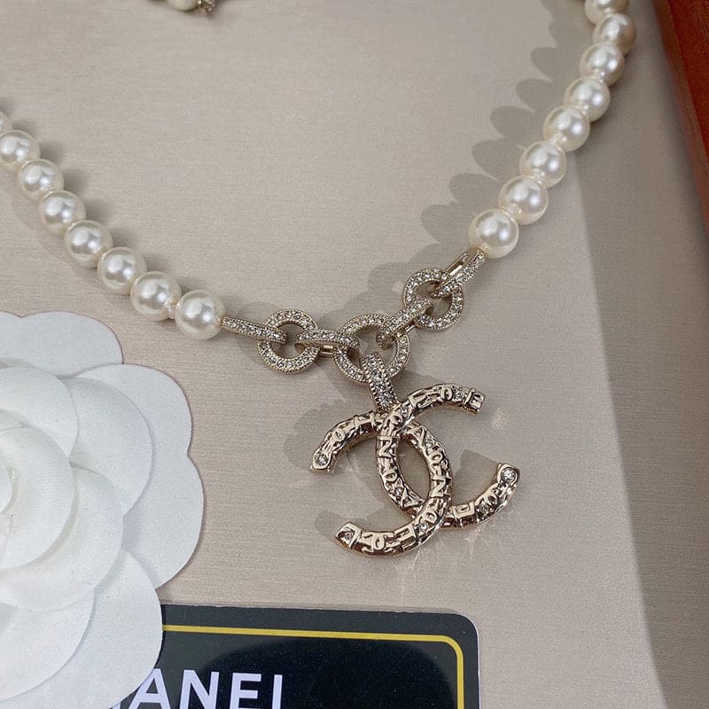 Chanel Pearl 18K Gold Necklace