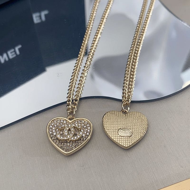 Chanel Pink Diamonds 18K Gold Necklace