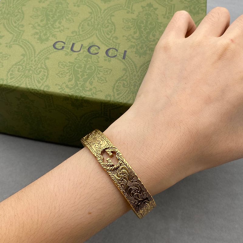 GucciOpen Bangle 18K Gold Bracelet