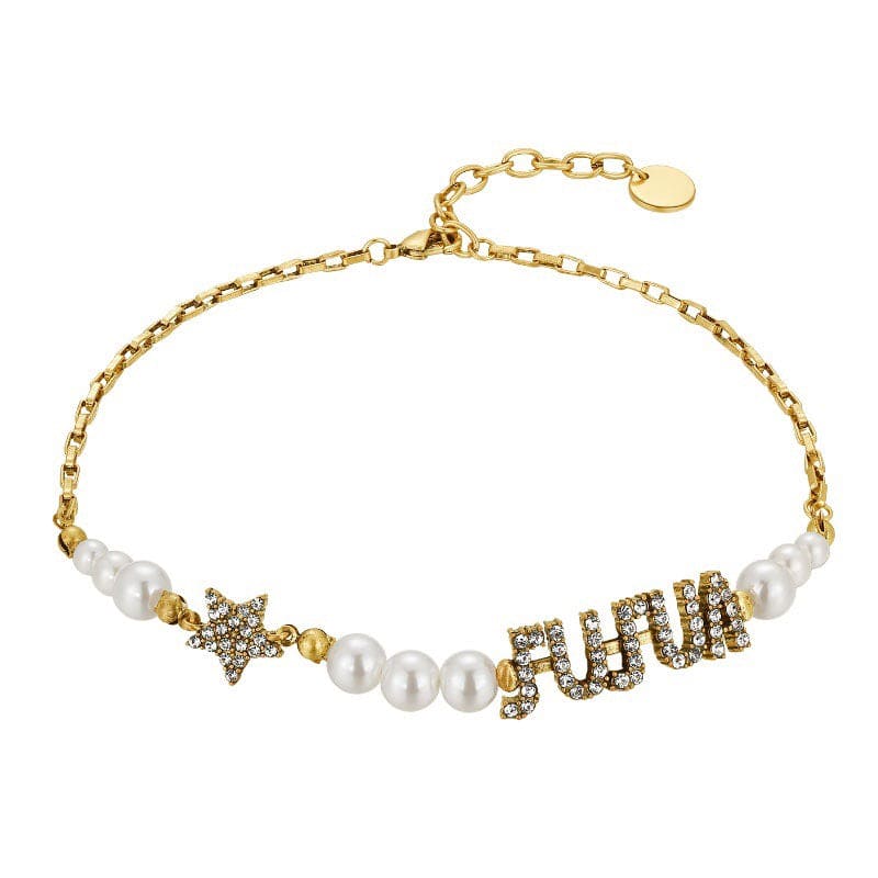 Dior Pearl & Crystal J'Adior Choker 18K Gold Necklace