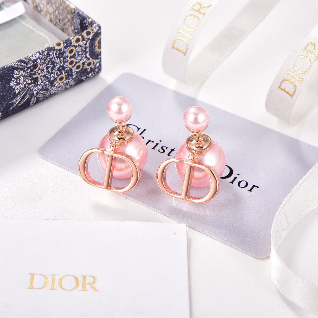 Tribales Pink Pearl 18K Gold Earrings