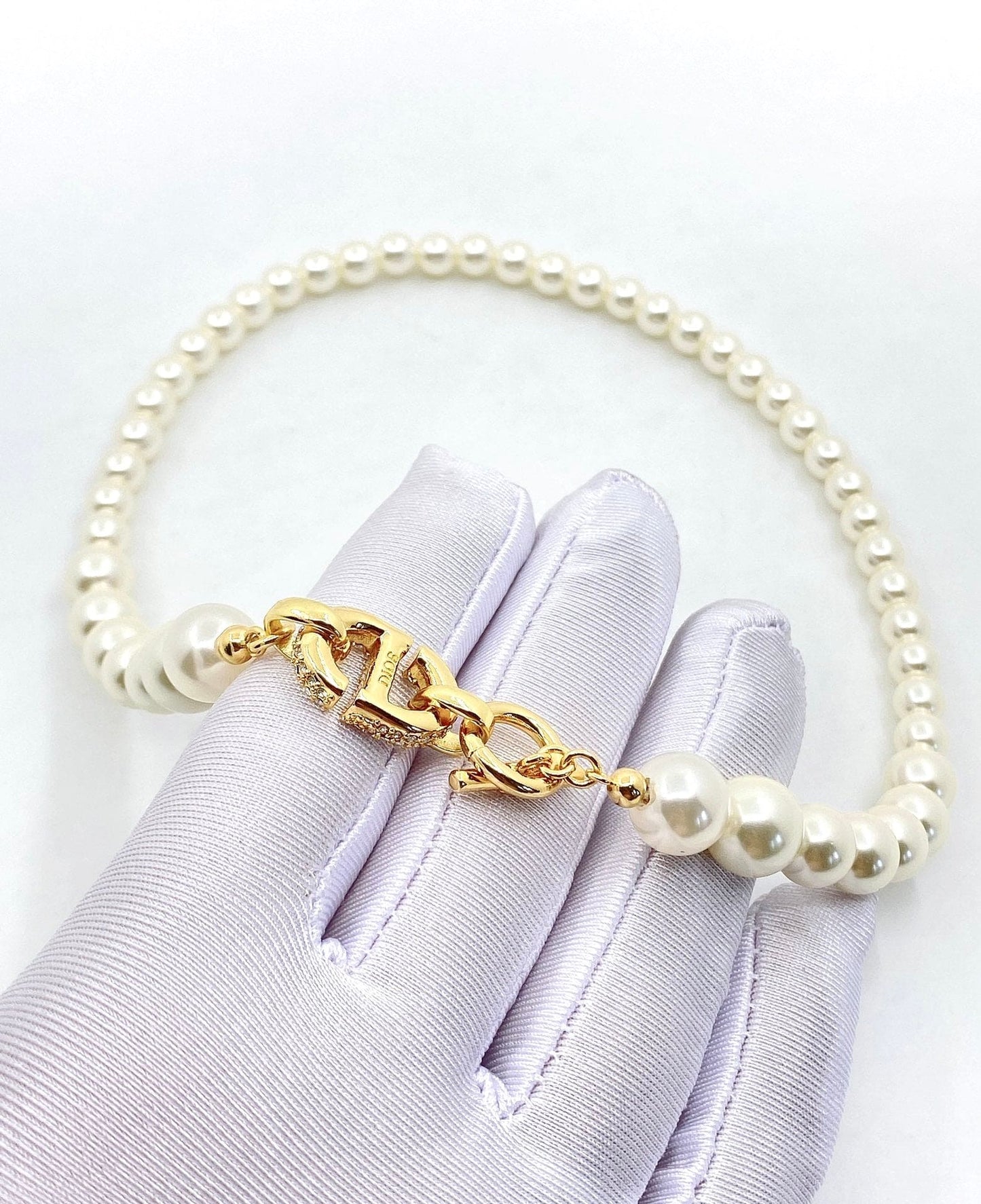 Dior Pearl 18K Gold Necklace