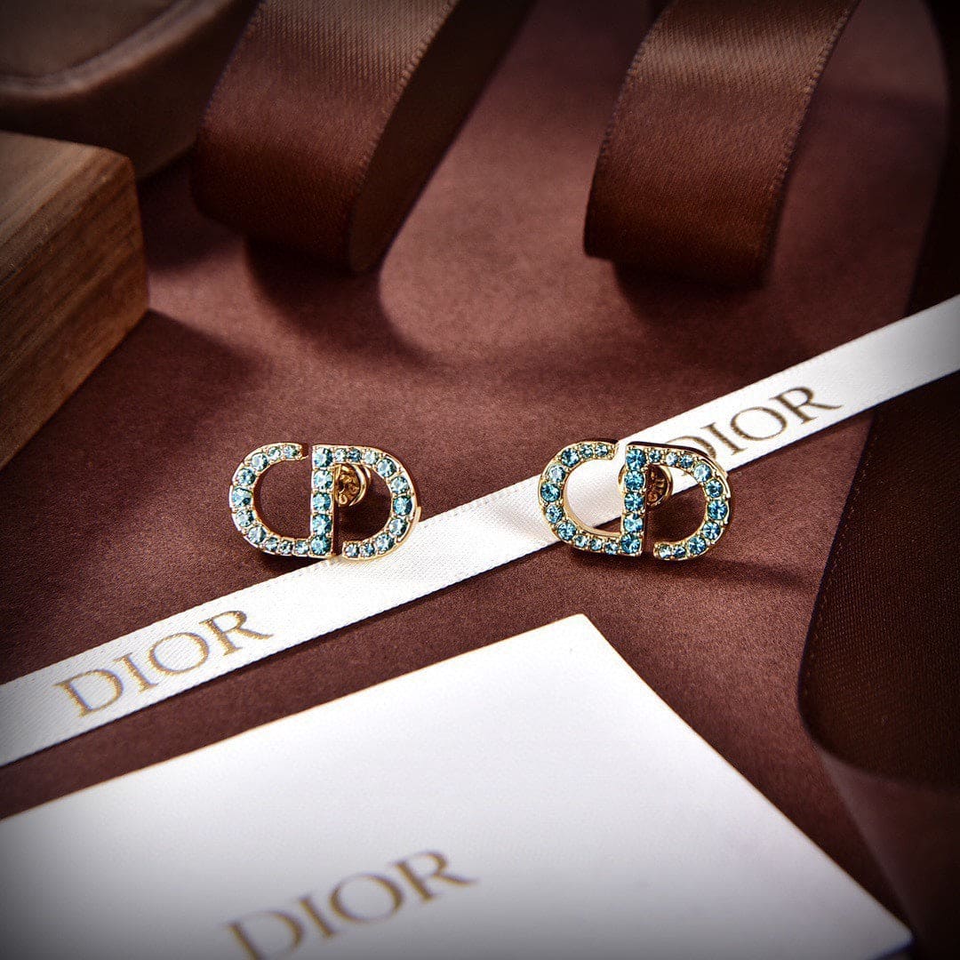 Dior Petit Stud 18K Gold Earrings
