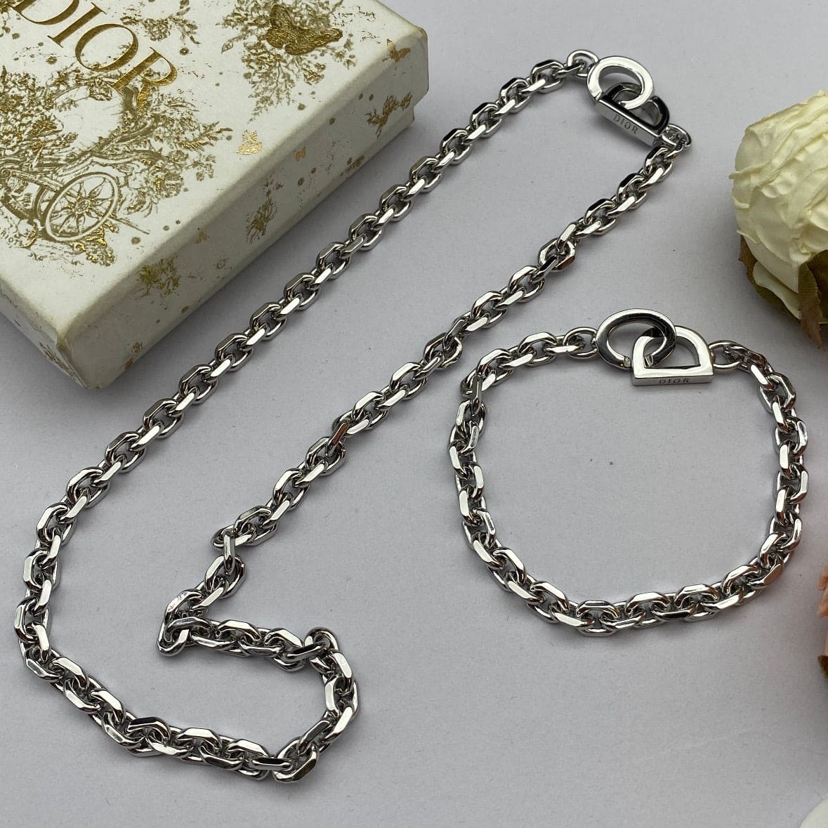 Dior Lock 18K Gold Necklace