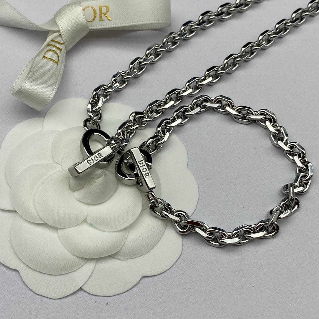 Dior Lock 18K Gold Necklace