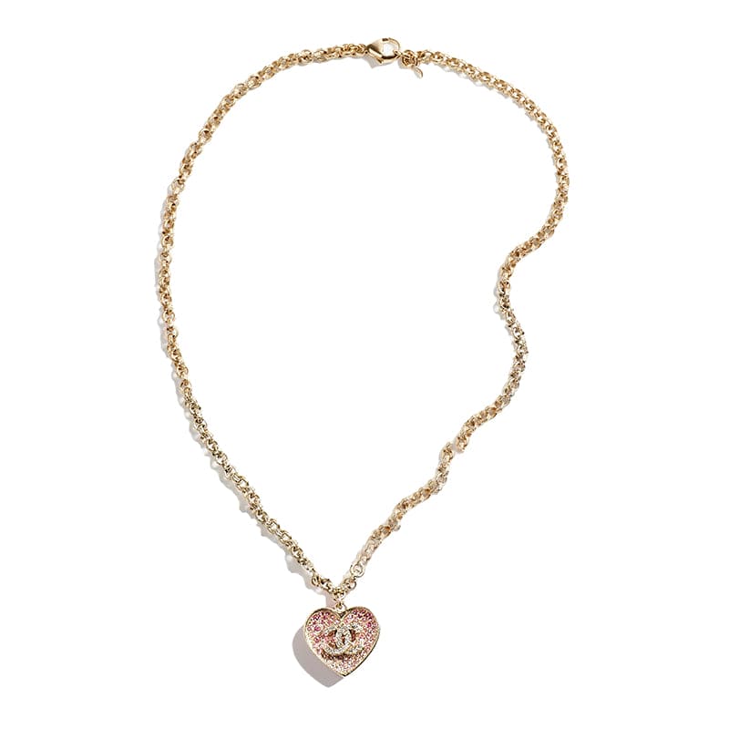 Chanel Pink Diamonds 18K Gold Necklace