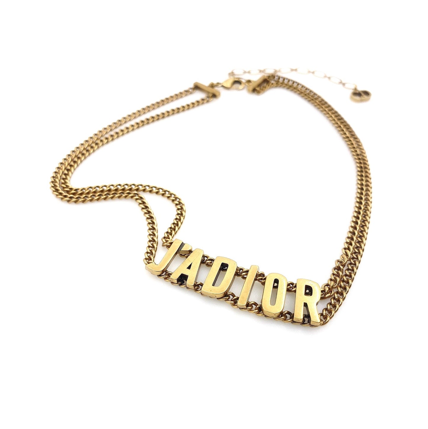 Dior J'Adior Choker Chain 18K Gold Necklace
