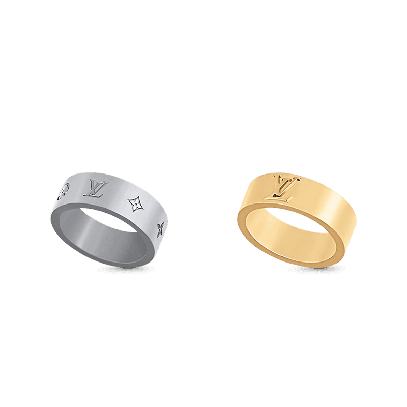 Louis Vuitton Instinct Set of Two 18K Gold Ring