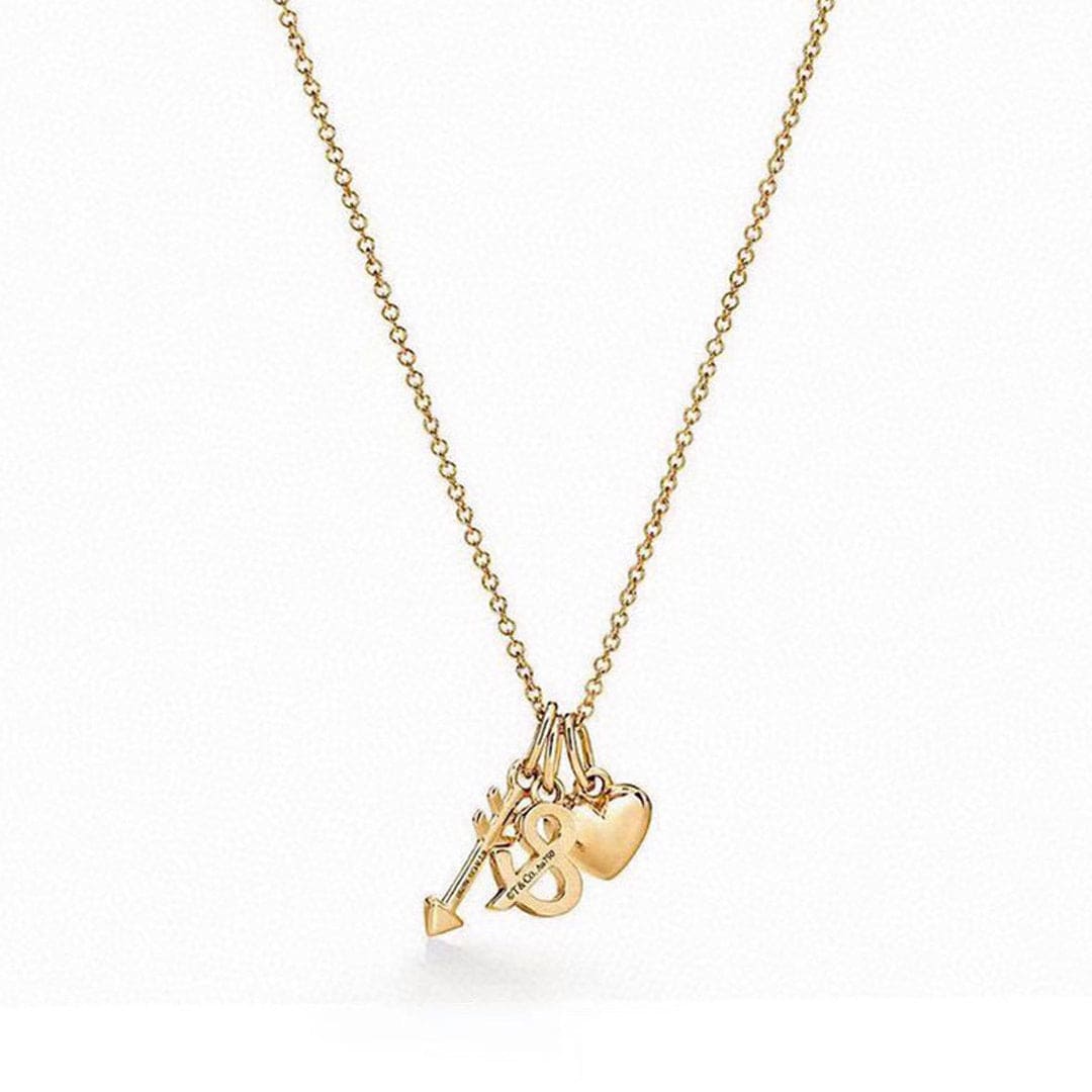 Tiffany Wine and Dine Pendant 18K Gold Necklace