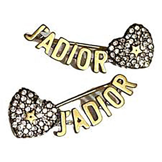 Dior J'Adior Vintage 18K Gold Earrings