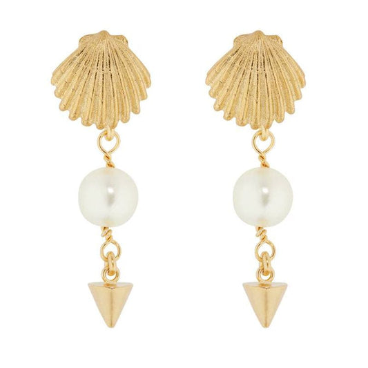 Dior Sea Garden 18K Gold Earrings