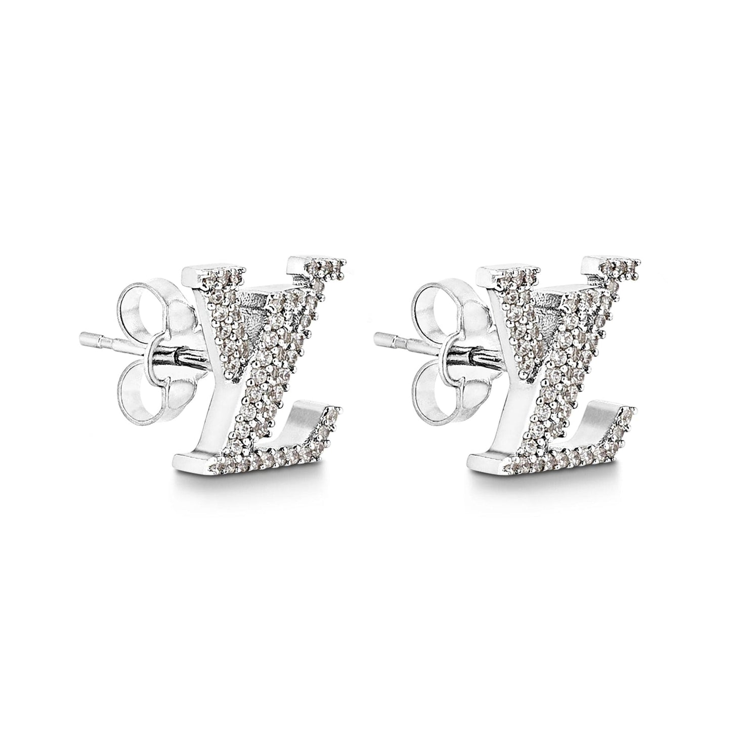 Louis Vuitton Iconic Diamond 18K Gold Earrings