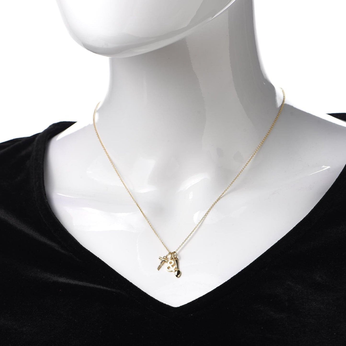 Tiffany Wine and Dine Pendant 18K Gold Necklace