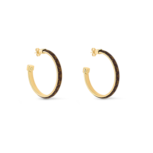 Louis Vuitton Signature 18K Gold Earrings