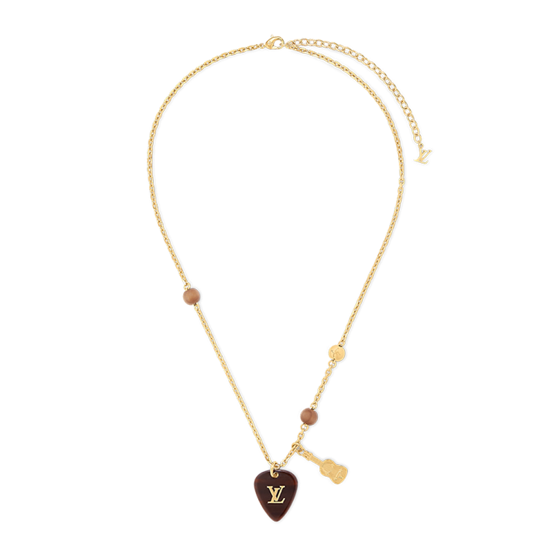 Louis Vuitton Picks Pendant 18K Gold Necklace